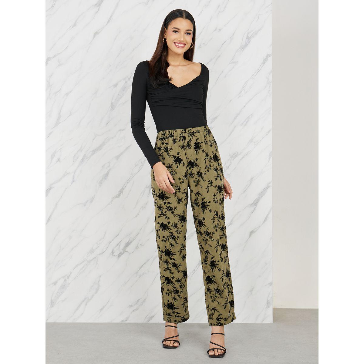 Styli Jacquard High Rise Straight Leg Pant-women-clothing-bottoms-trousers-image-2