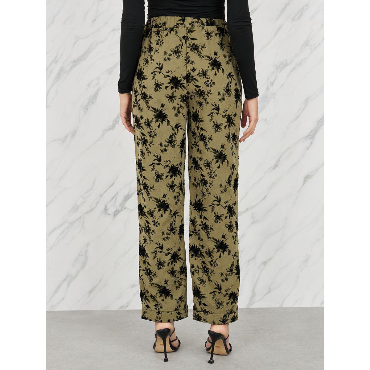بنطال بارجل واسعة وتفاصيل جاكار-women-clothing-bottoms-trousers-image-4