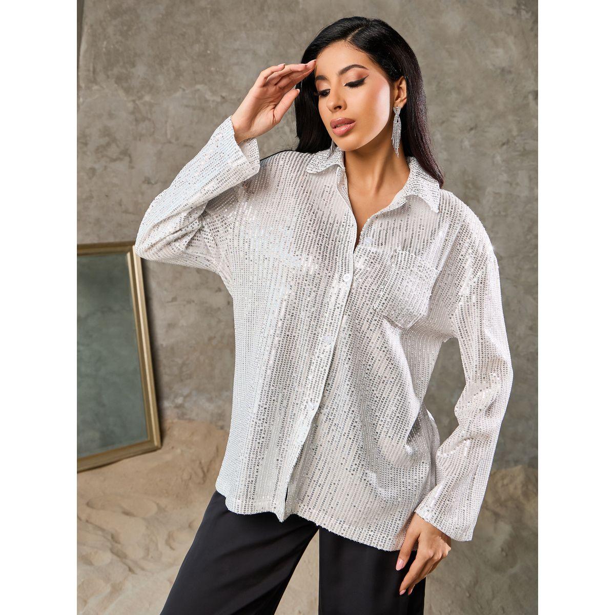 Styli Oversized All Over Sequined Shirt-women-clothing-shirtsandblouses-shirts-image-1