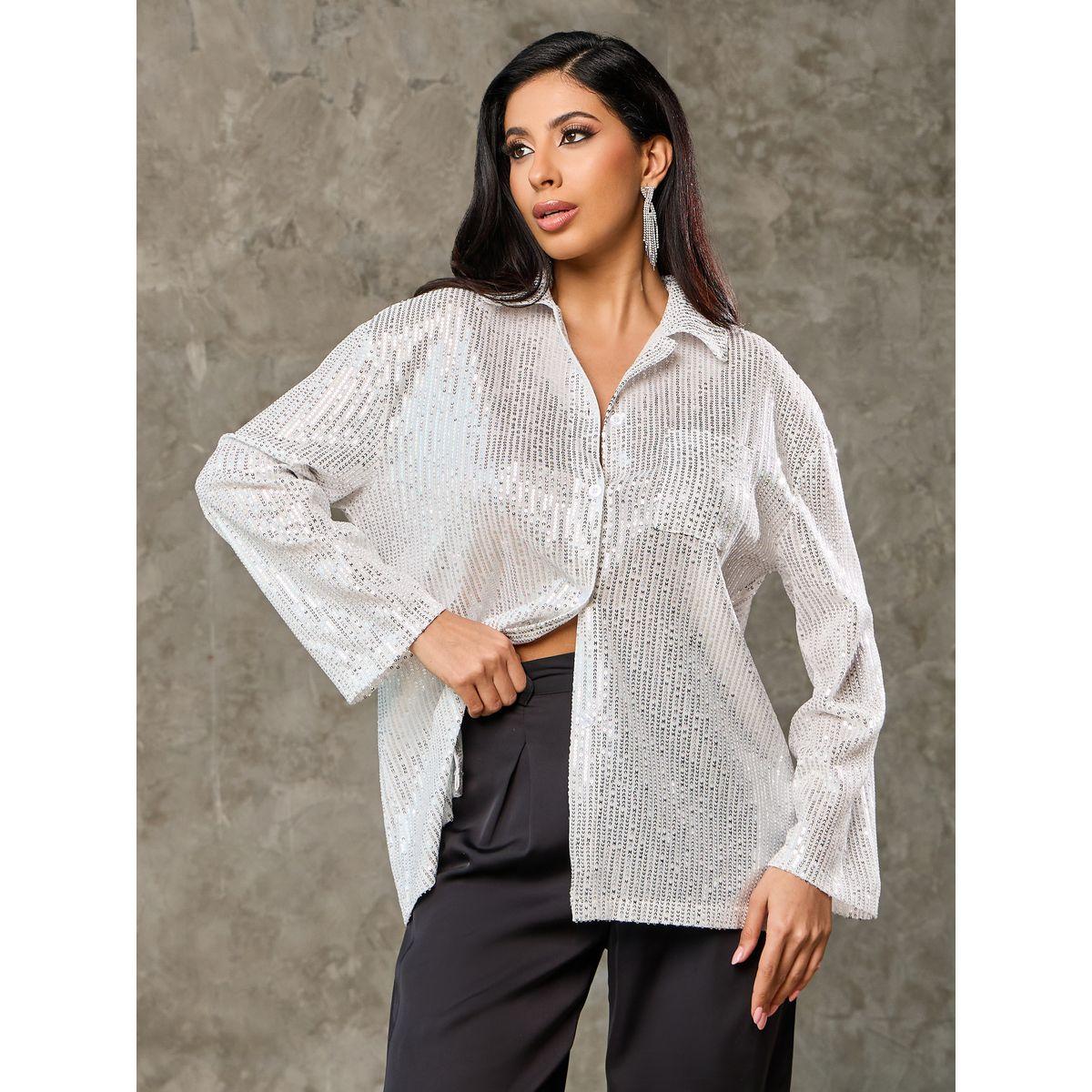 Styli Oversized All Over Sequined Shirt-women-clothing-shirtsandblouses-shirts-image-5