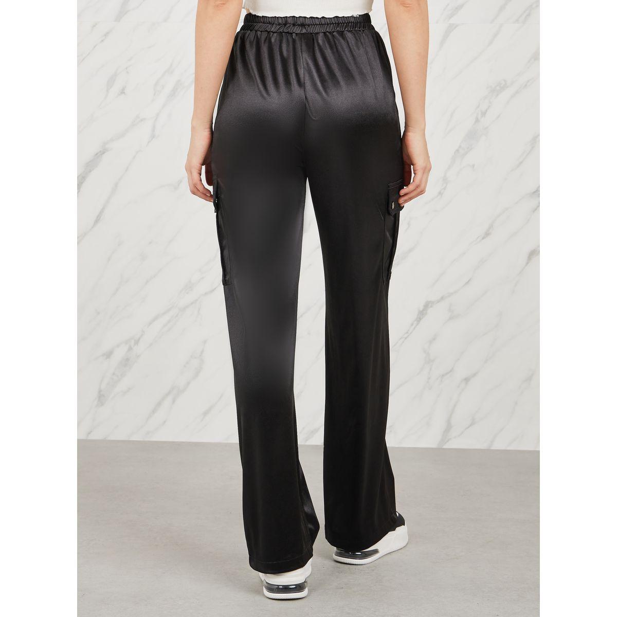 Styli Satin Button Detail Cargo Wide Leg Pant-women-clothing-bottoms-joggers-image-4