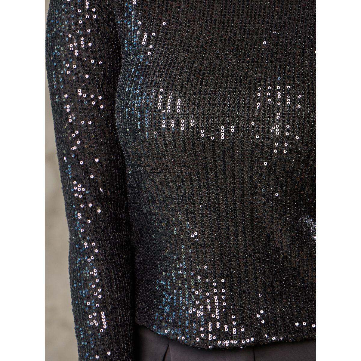 بلوزة مزينة بالترتر وياقة دائرية-women-clothing-shirtsandblouses-blouses-image-4