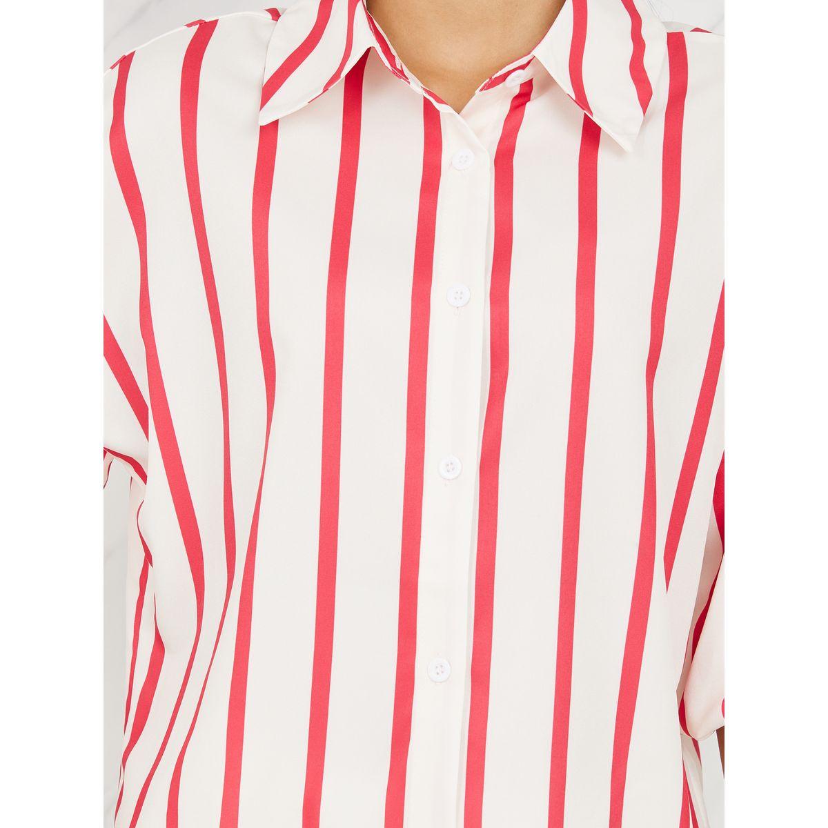 Styli Striped Button Front Balloon Sleeve Shirt-women-clothing-shirtsandblouses-shirts-image-4