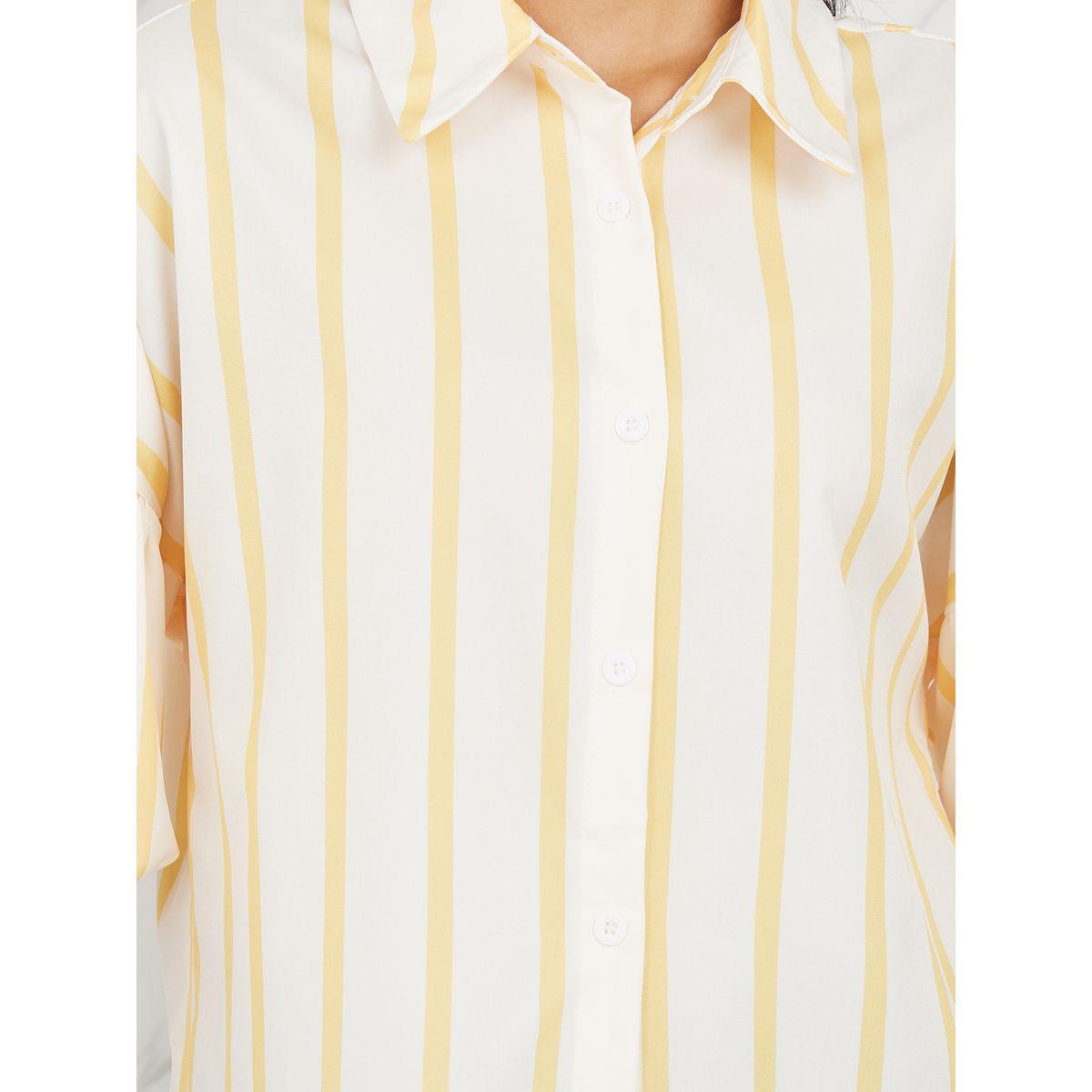 Styli Striped Button Front Balloon Sleeve Shirt-women-clothing-shirtsandblouses-shirts-image-4
