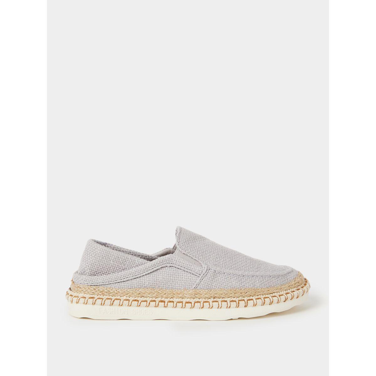 Styli  Textured Straw Detail Sole Slip On Casual Shoes-men-shoes-loafersandmoccasins-image-1