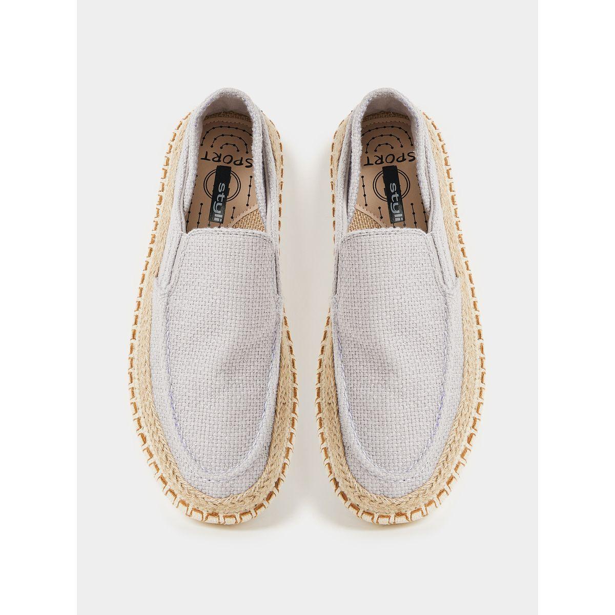 Styli  Textured Straw Detail Sole Slip On Casual Shoes-men-shoes-loafersandmoccasins-image-5
