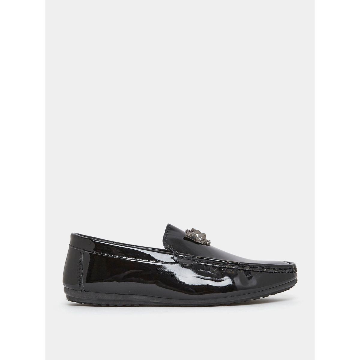 Styli Glossy Upper Flat Sole Loafers-men-shoes-formalshoes-image-1