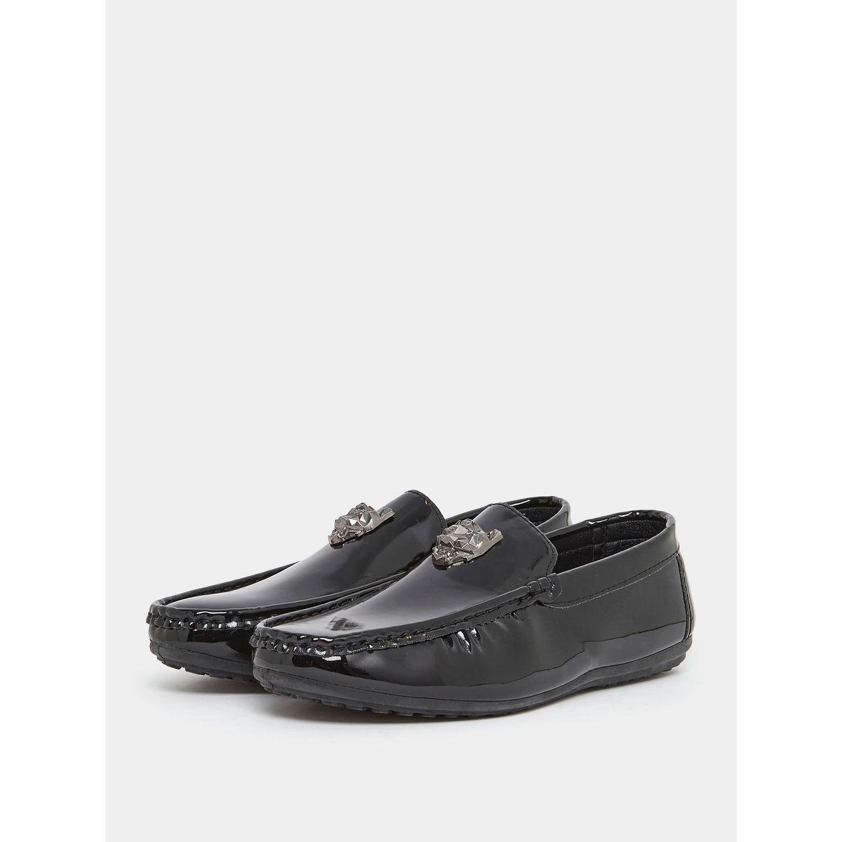 Styli Glossy Upper Flat Sole Loafers-men-shoes-formalshoes-image-2