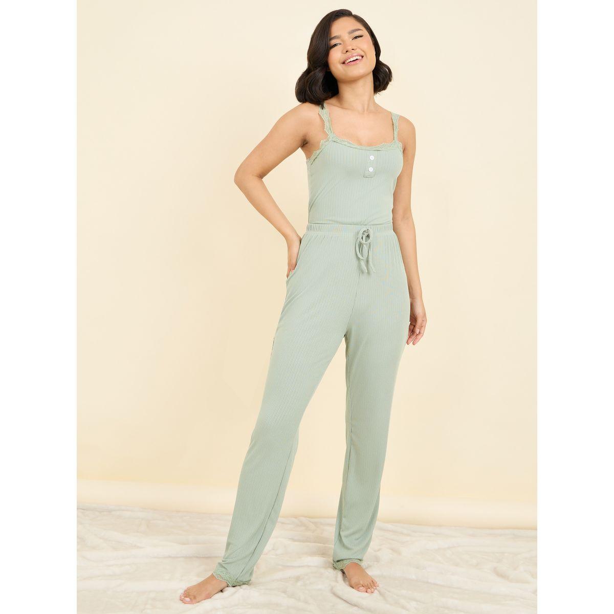 Styli Unwind Lace Ruffle Trim Cami and Pyjama Set-women-clothing-nightwear-pyjamas-longsets-image-3