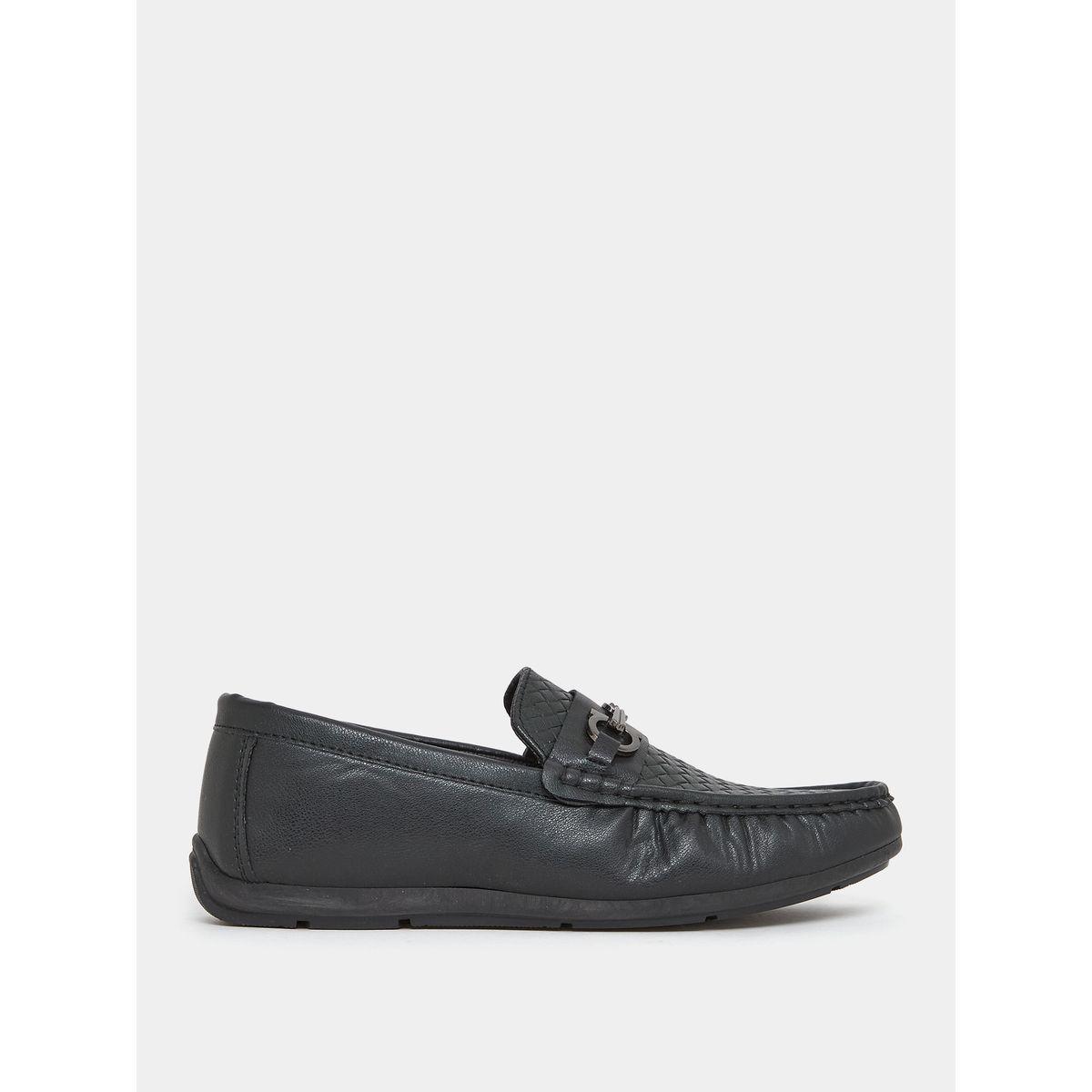 حذاء لوفرز فلات بتفاصيل بارزة الملمس-men-shoes-formalshoes-image-1