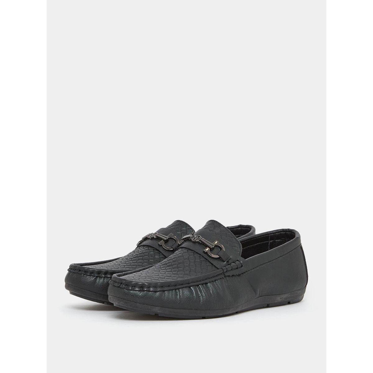 Styli Textured Flat Sole Loafers-men-shoes-formalshoes-image-2