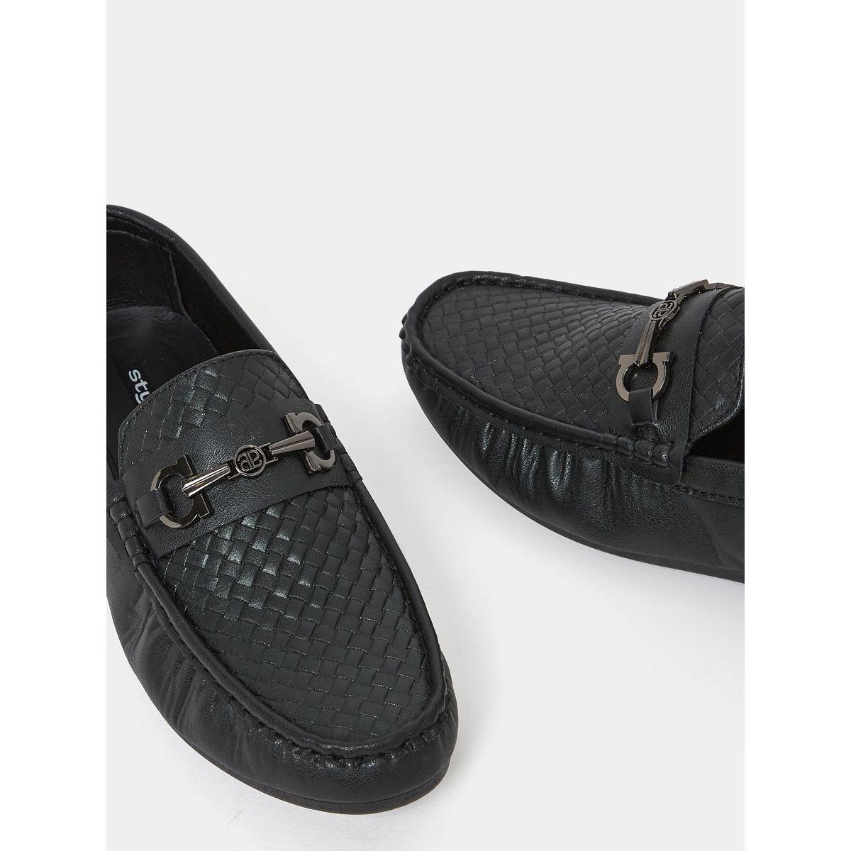 حذاء لوفرز فلات بتفاصيل بارزة الملمس-men-shoes-formalshoes-image-3