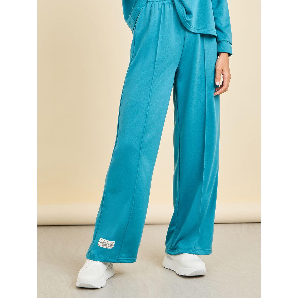 مجموعة من بنطال واسع مع هودي بدرزات-women-clothing-coordsets-image-5