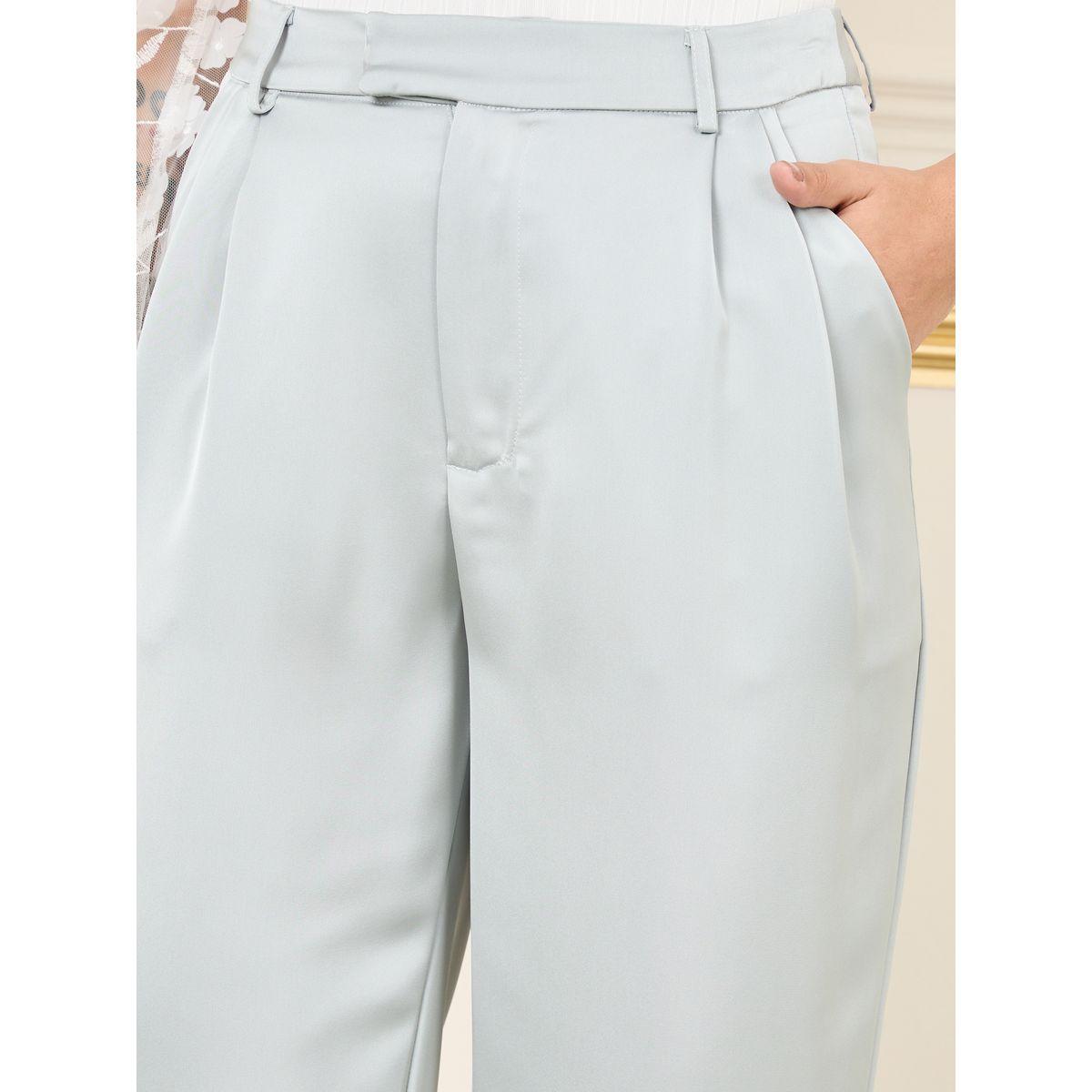Styli Twill Tapered Ankle Length Trouser-women-clothing-bottoms-trousers-image-3