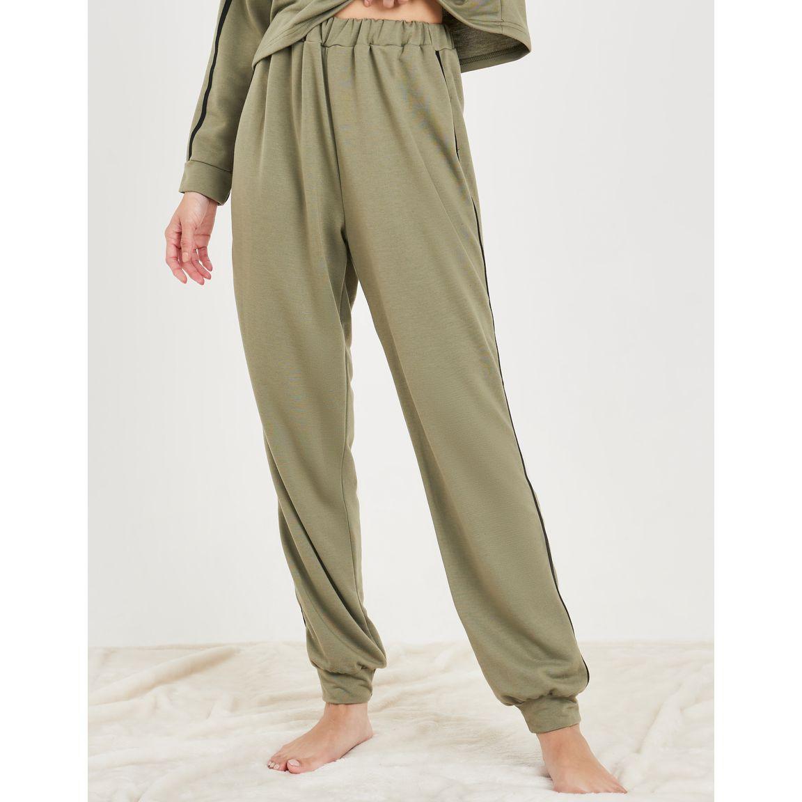 Styli Unwind Double Side Stripe Colorblock Sleeve Top & Jogger Lounge Set-women-clothing-coordsets-image-4