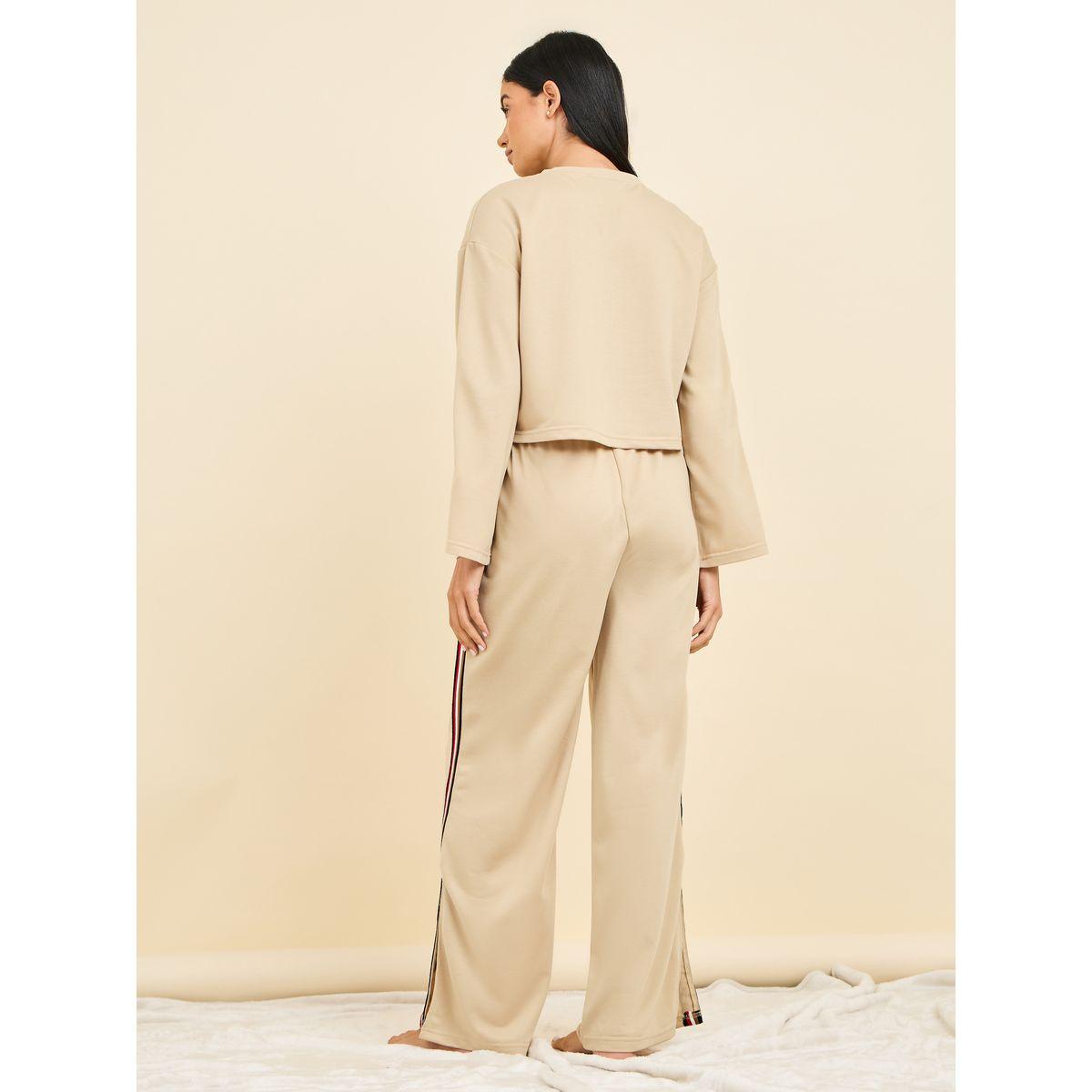 مجموعة من بنطال مع بلوزة قصيرة-women-clothing-coordsets-image-6