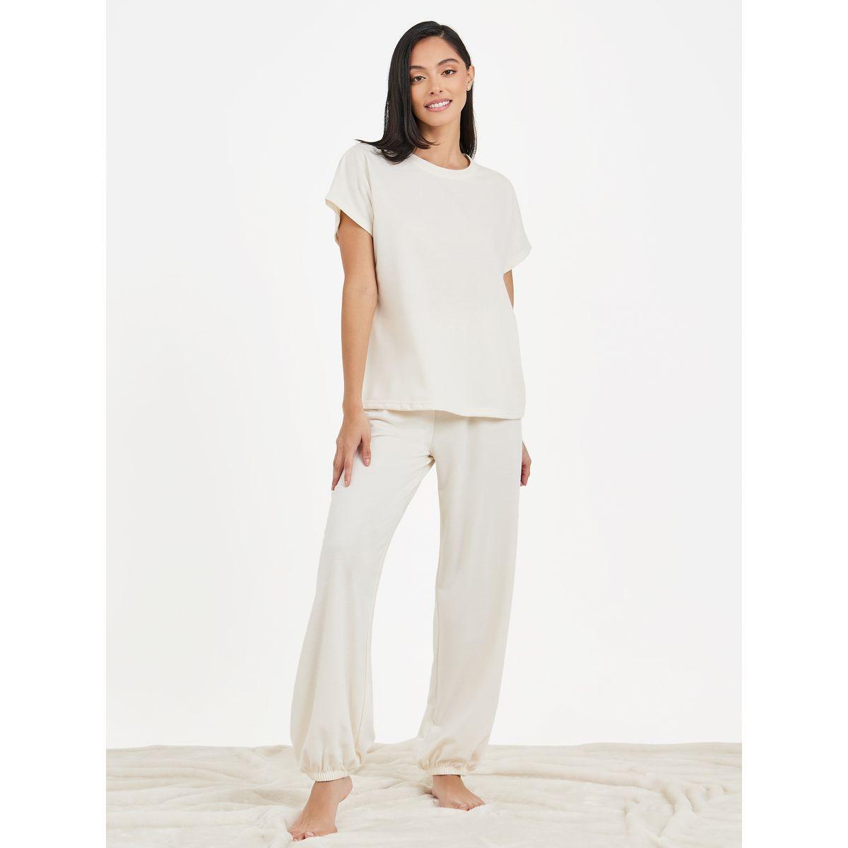 Styli Unwind Solid Loopback Top and Jogger Set-women-clothing-coordsets-image-1