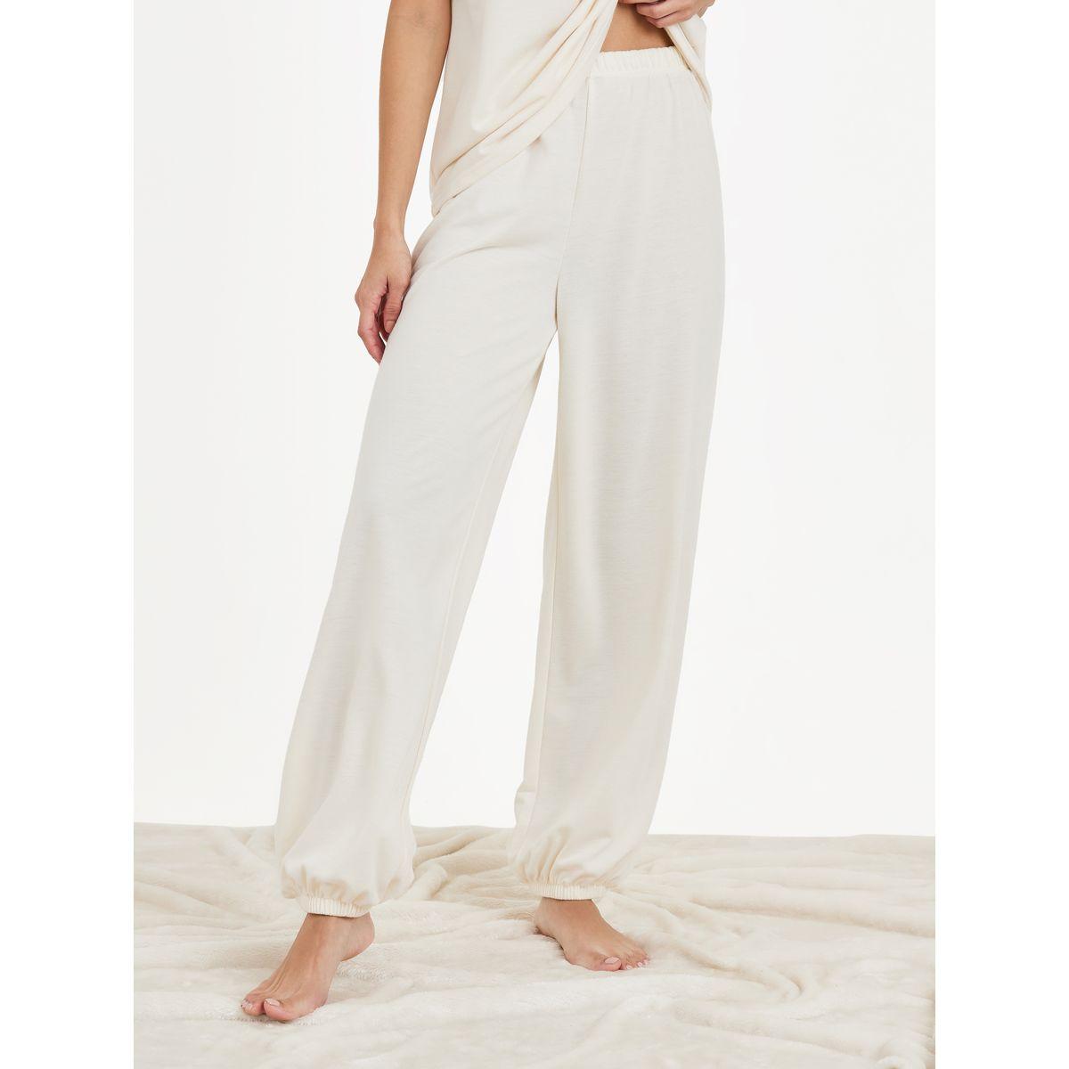 Styli Unwind Solid Loopback Top and Jogger Set-women-clothing-coordsets-image-4