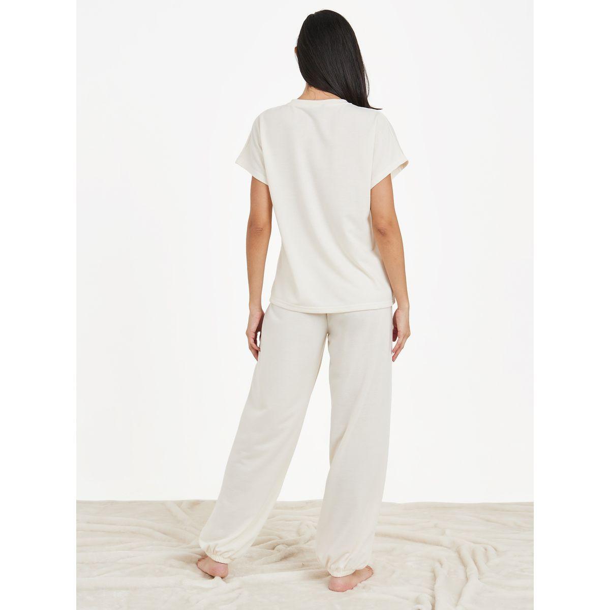 Styli Unwind Solid Loopback Top and Jogger Set-women-clothing-coordsets-image-5
