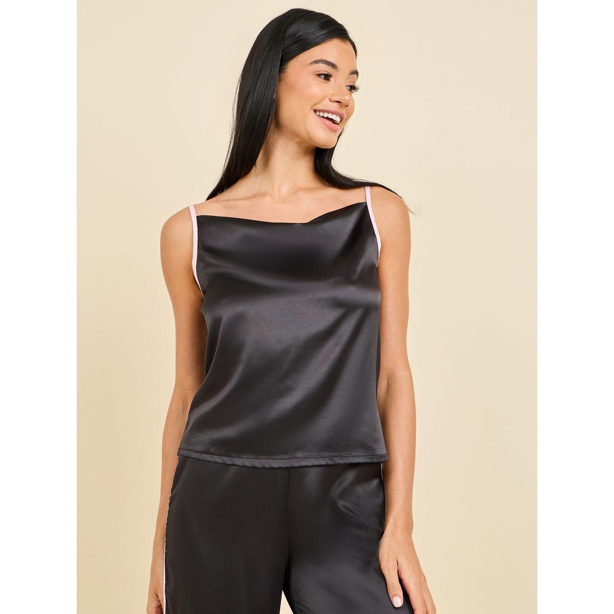 بنطال بقصة ارجل واسعة وبلوزة كامي ساتان-women-clothing-nightwear-pyjamas-longsets-image-2