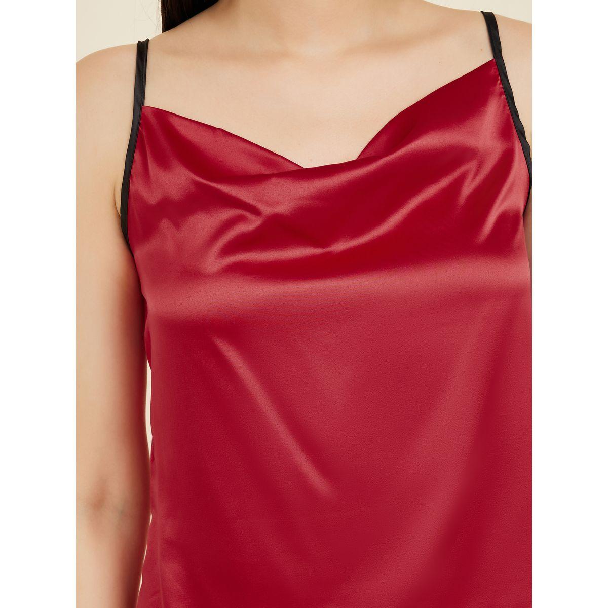 Styli Unwind Satin Piped Trim Cami and Wide Leg Pyjama Set-women-clothing-nightwear-pyjamas-longsets-image-3