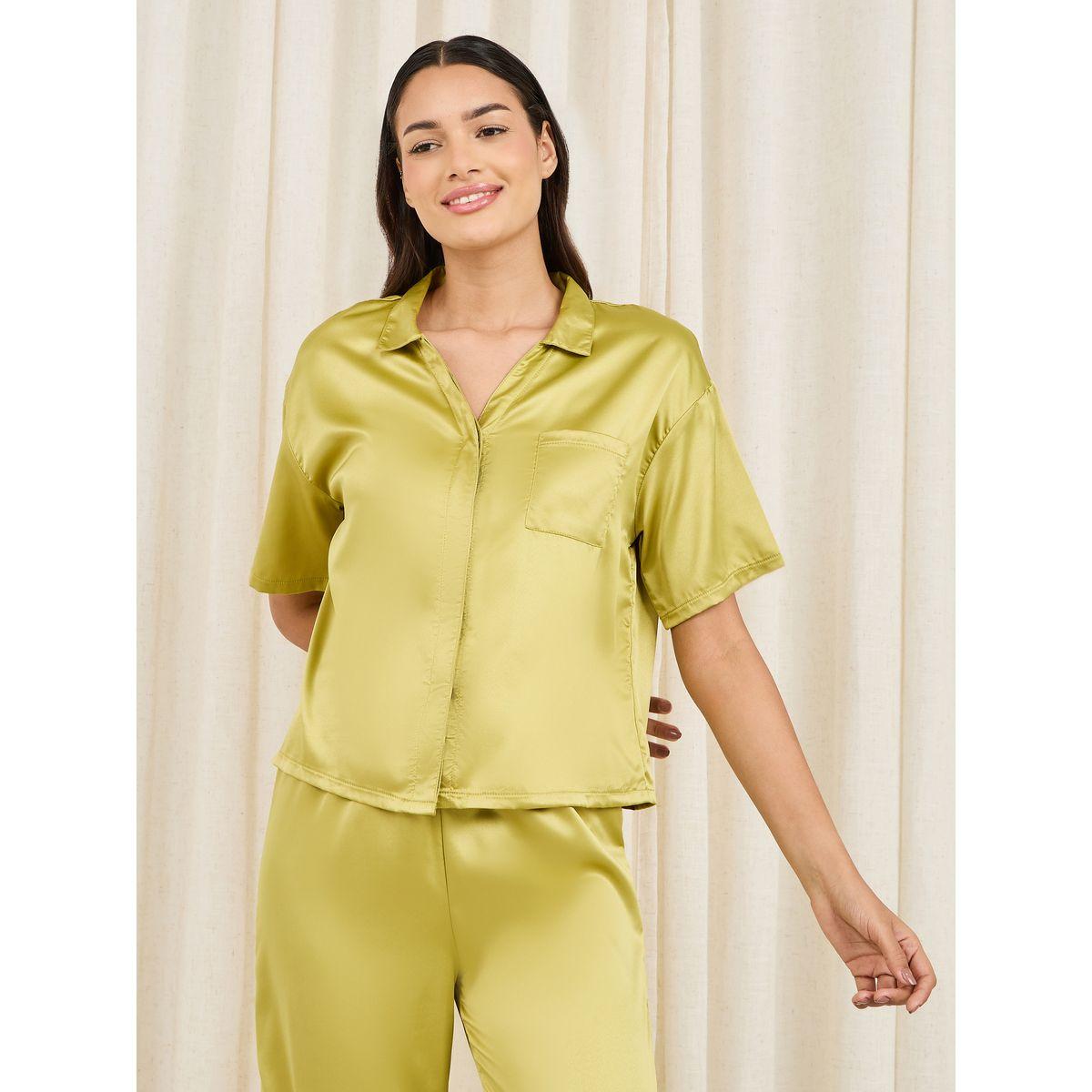 Styli Unwind Satin Boxy Shirt & Wide Leg Pyjama Set-women-clothing-nightwear-pyjamas-longsets-image-3