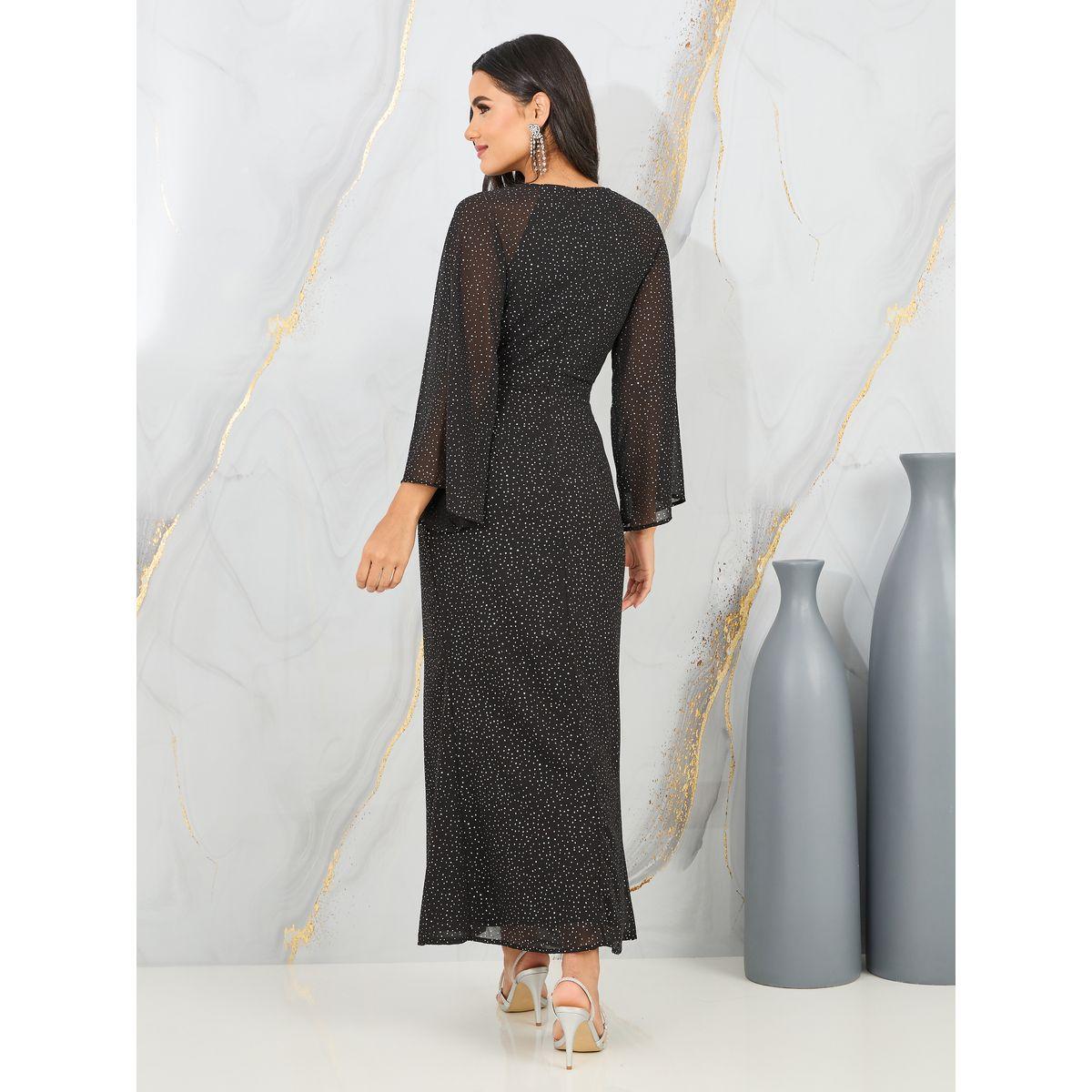 Styli Embellished Wrap Style Maxi Dress-women-clothing-dresses-image-4