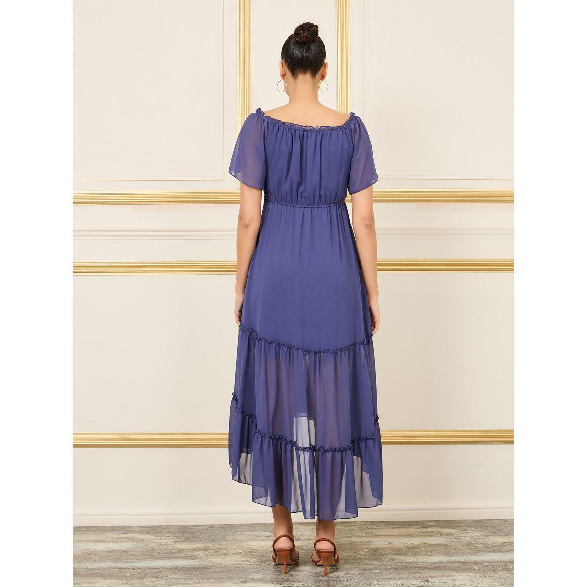 Styli Ruffle Detail A-Line Shift Midi Dress-women-clothing-dresses-image-4