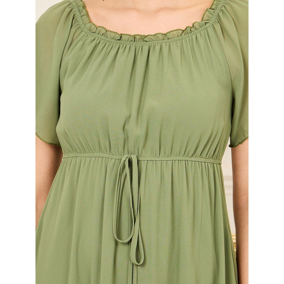 Styli Ruffle Detail A-Line Shift Midi Dress-women-clothing-dresses-image-3