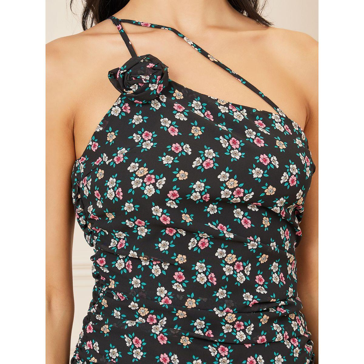 Styli Ditsy Print One Shoulder Sheath Maxi Dress-women-clothing-dresses-image-3