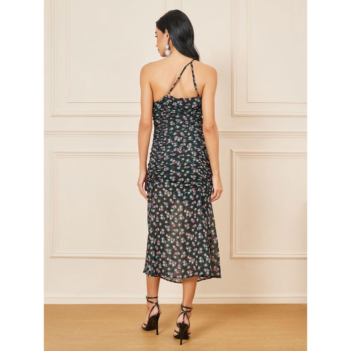 Styli Ditsy Print One Shoulder Sheath Maxi Dress-women-clothing-dresses-image-4