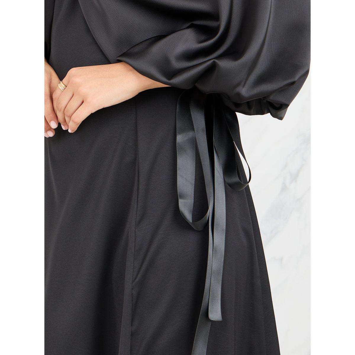 فستان طويل بحافة واسعة واكمام فوليوم-women-clothing-dresses-image-3