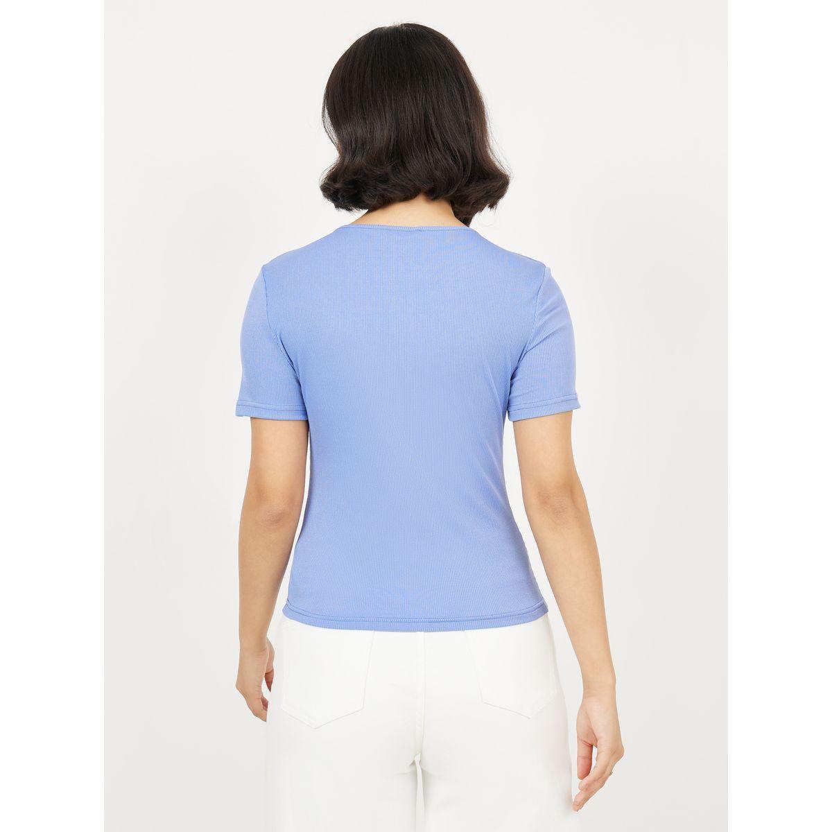 Styli Ribbed Embroidered Los Angeles Fitted T-shirt-women-clothing-tshirts-image-5