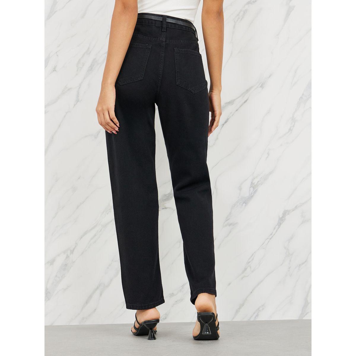 جينز بقصة مستدقة وخصر عالي-women-clothing-bottoms-jeans-image-4