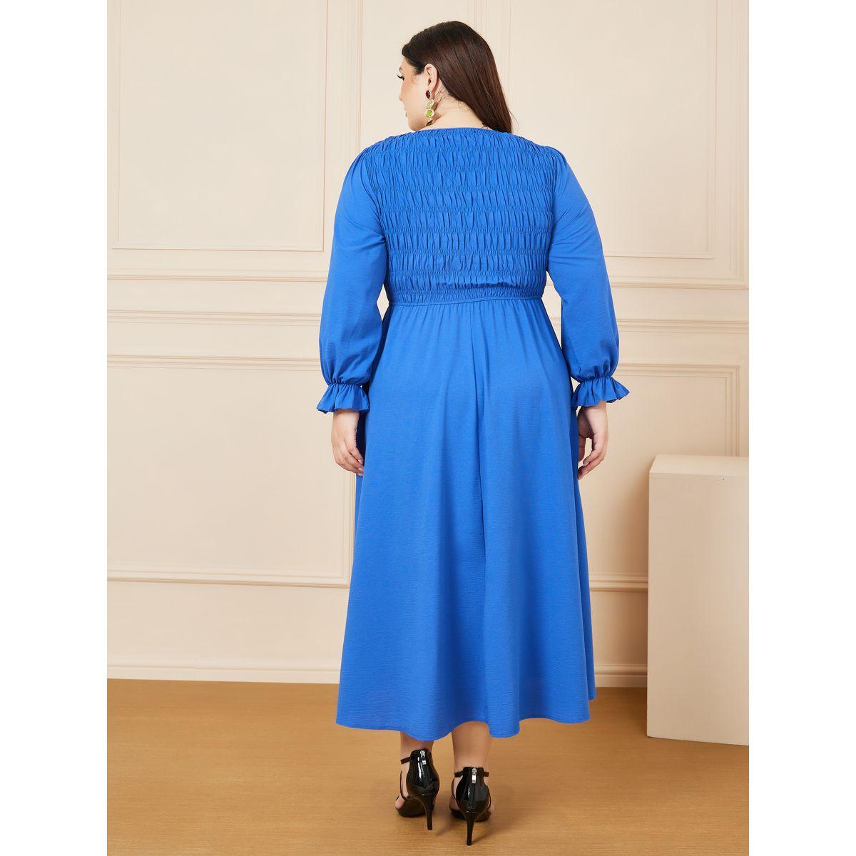 فستان ميدي بمقاس كبير باكمام طويلة-women-clothing-dresses-image-4