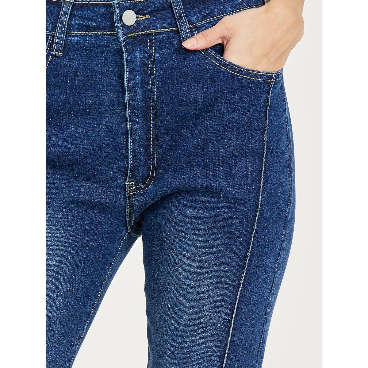 Styli Fit & Flare Pintuck Ankle Length Jeans-women-clothing-bottoms-jeans-image-3