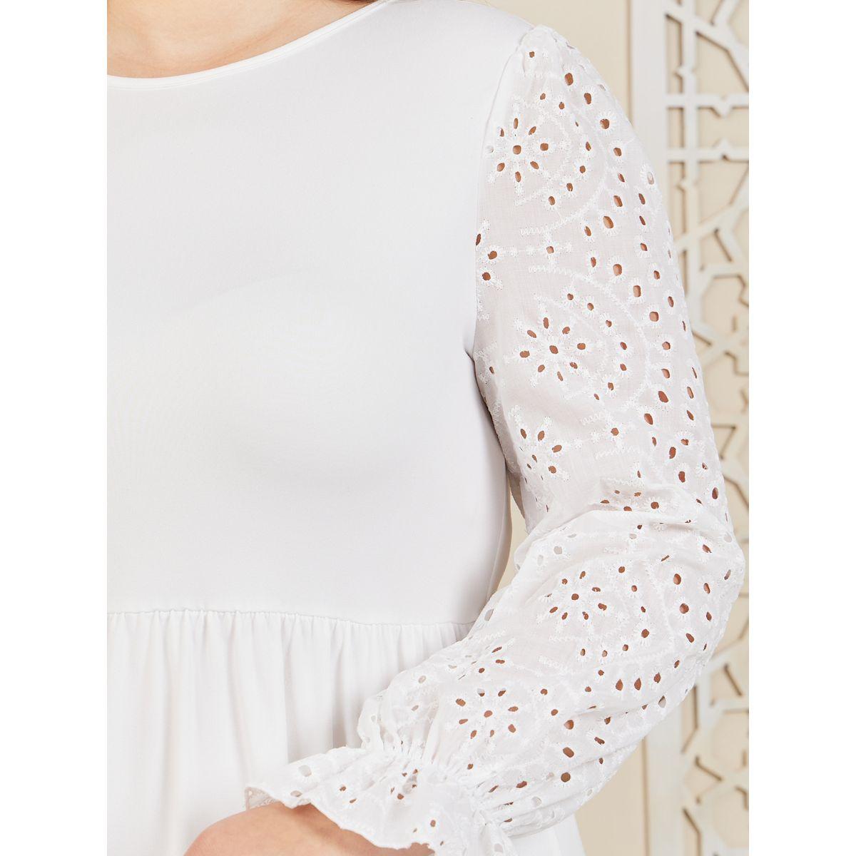 فستان ميدي مزين بفتحات صغيرة-women-clothing-dresses-image-3