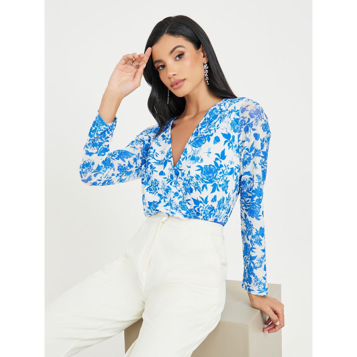 بودي سوت بنمط لف وطبعة زهور-women-clothing-shirtsandblouses-blouses-image-2