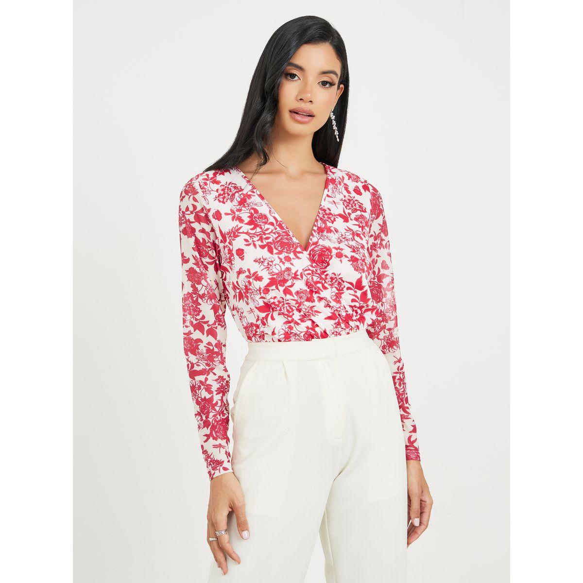 Styli Floral Print Wrap Style Bodysuit-women-clothing-shirtsandblouses-blouses-image-5