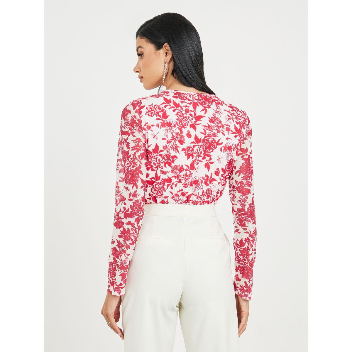Styli Floral Print Wrap Style Bodysuit-women-clothing-shirtsandblouses-blouses-image-6