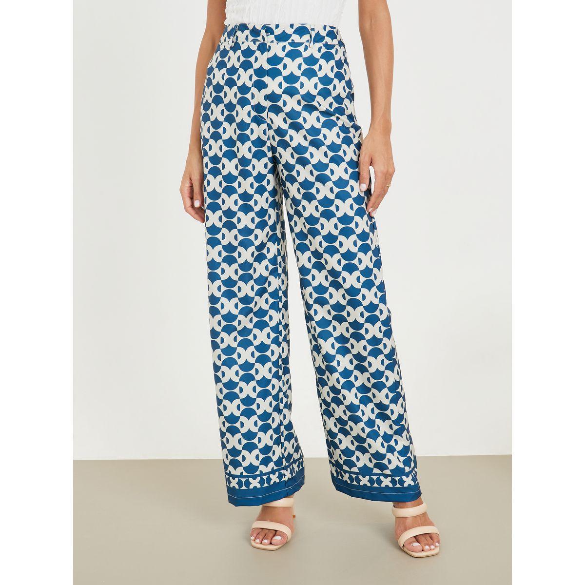 Styli All Over Abstract Print Straight Leg Pants-women-clothing-bottoms-trousers-image-1