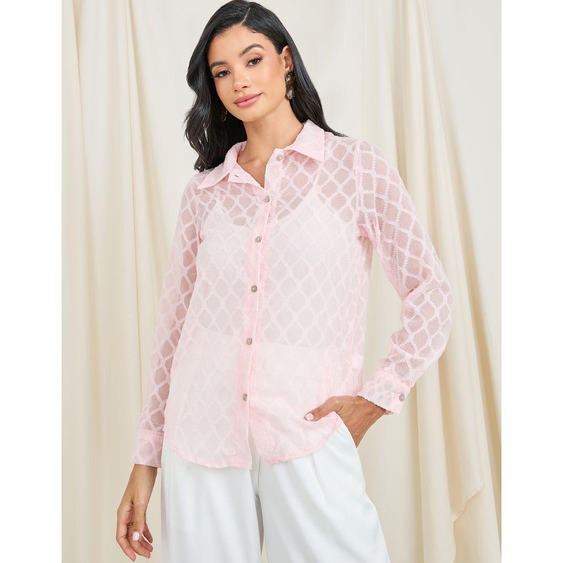 بلوزة ساتان بتفاصيل جاكار واكمام طويلة-women-clothing-shirtsandblouses-shirts-image-1