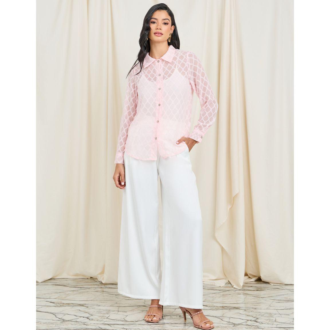 بلوزة ساتان بتفاصيل جاكار واكمام طويلة-women-clothing-shirtsandblouses-shirts-image-2