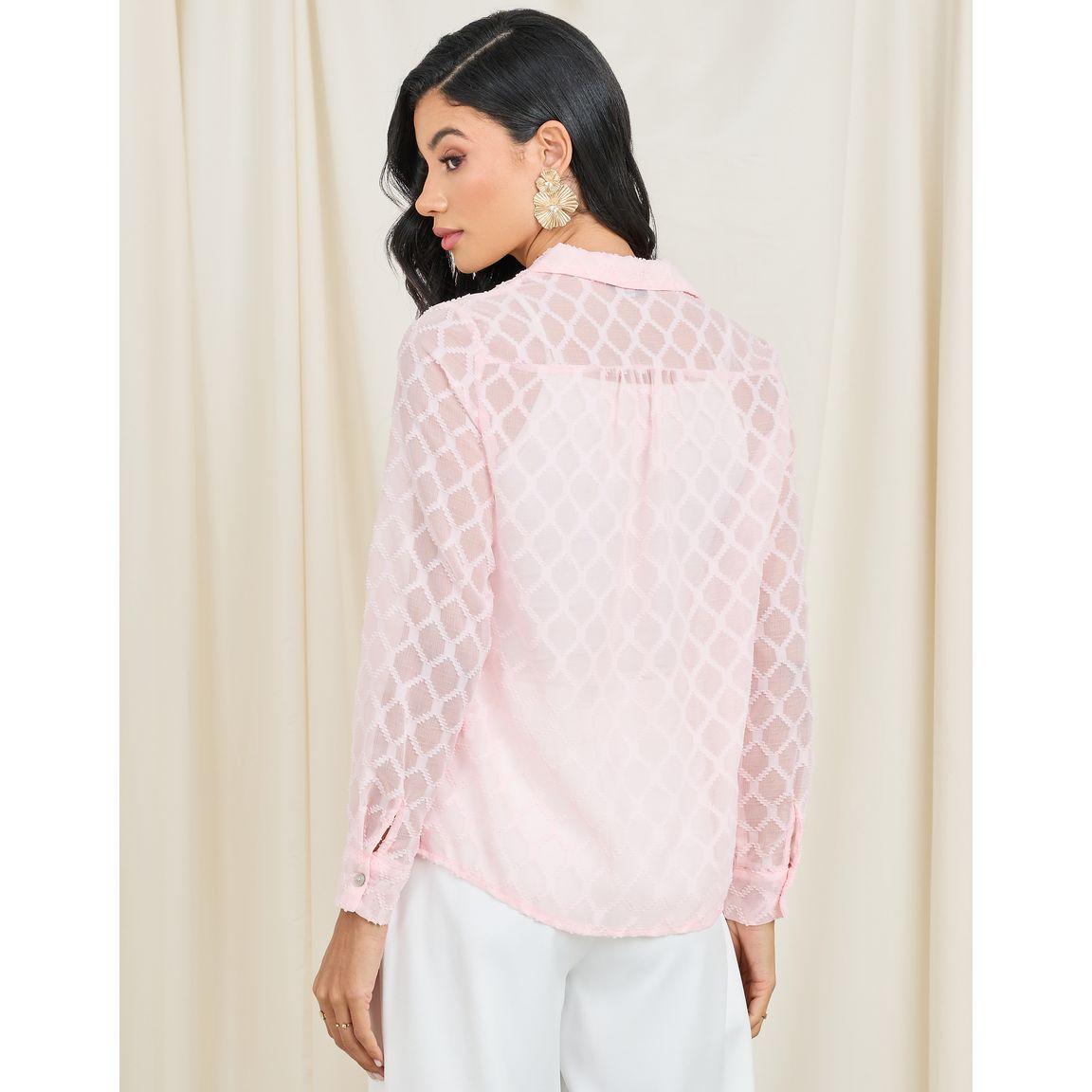بلوزة ساتان بتفاصيل جاكار واكمام طويلة-women-clothing-shirtsandblouses-shirts-image-4