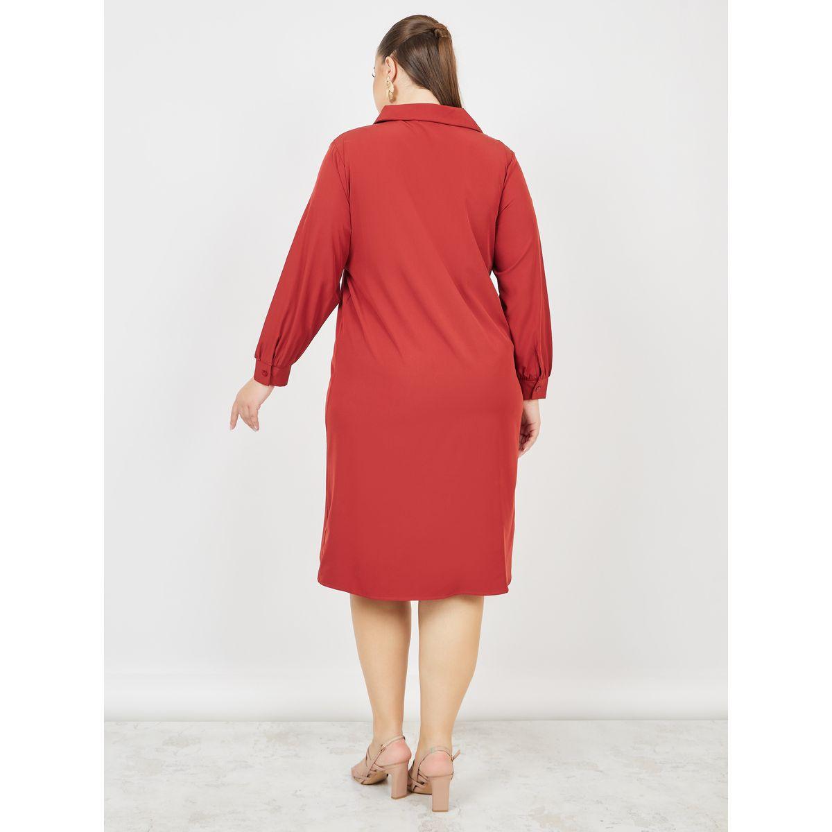 فستان ميدي بمقاس كبير وتفاصيل دانتيل-women-clothing-dresses-image-4