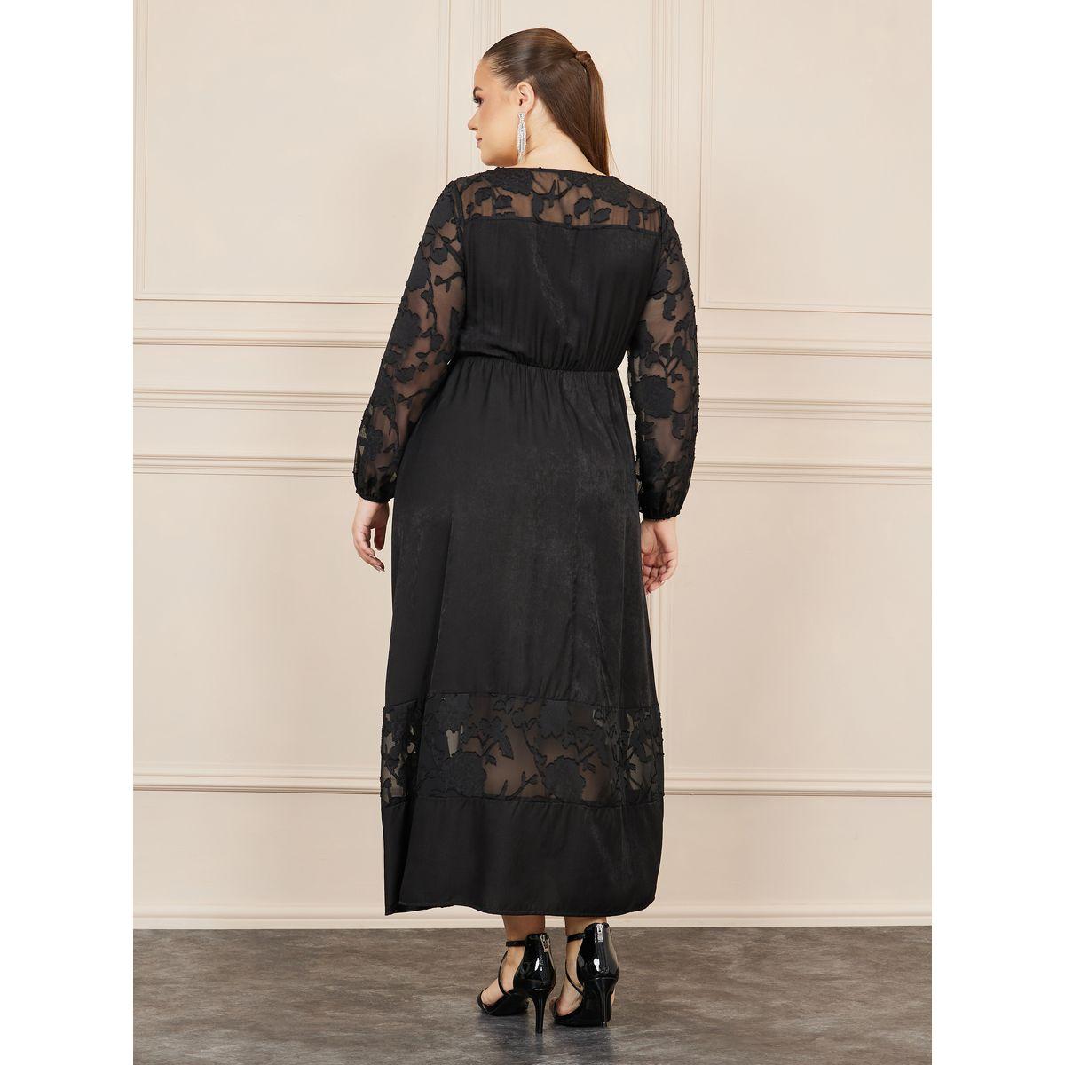 Styli Plus Textured A-line Maxi Dress-women-clothing-dresses-image-4
