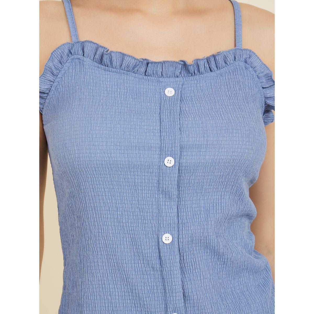 Styli Unwind Ruffle Edge Button Detail Cami and Pyjama Set-women-clothing-nightwear-pyjamas-longsets-image-3