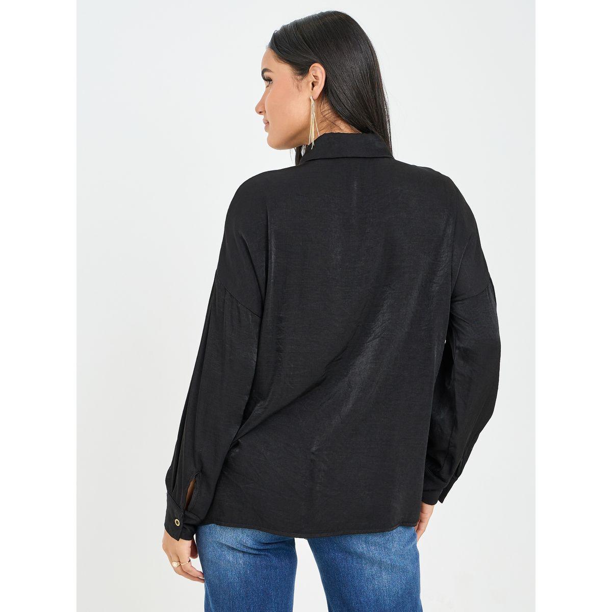 Styli Fringe Detail Drop Shoulder Regular Fit Shirt-women-clothing-shirtsandblouses-shirts-image-5