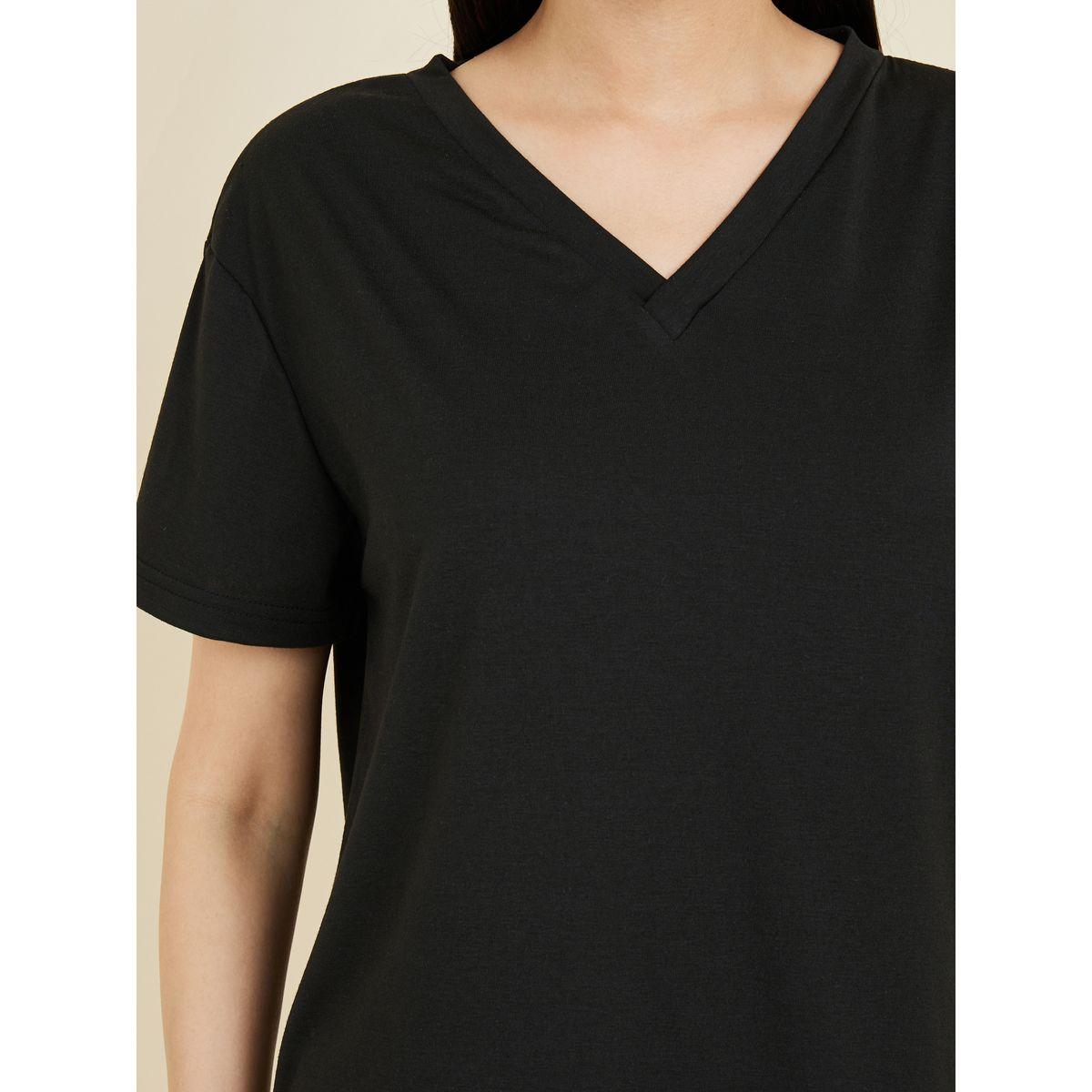 Styli Unwind Drop Shoulder T-Shirt & Jaguar Print Short Set-women-clothing-nightwear-pyjamas-shortsets-image-4