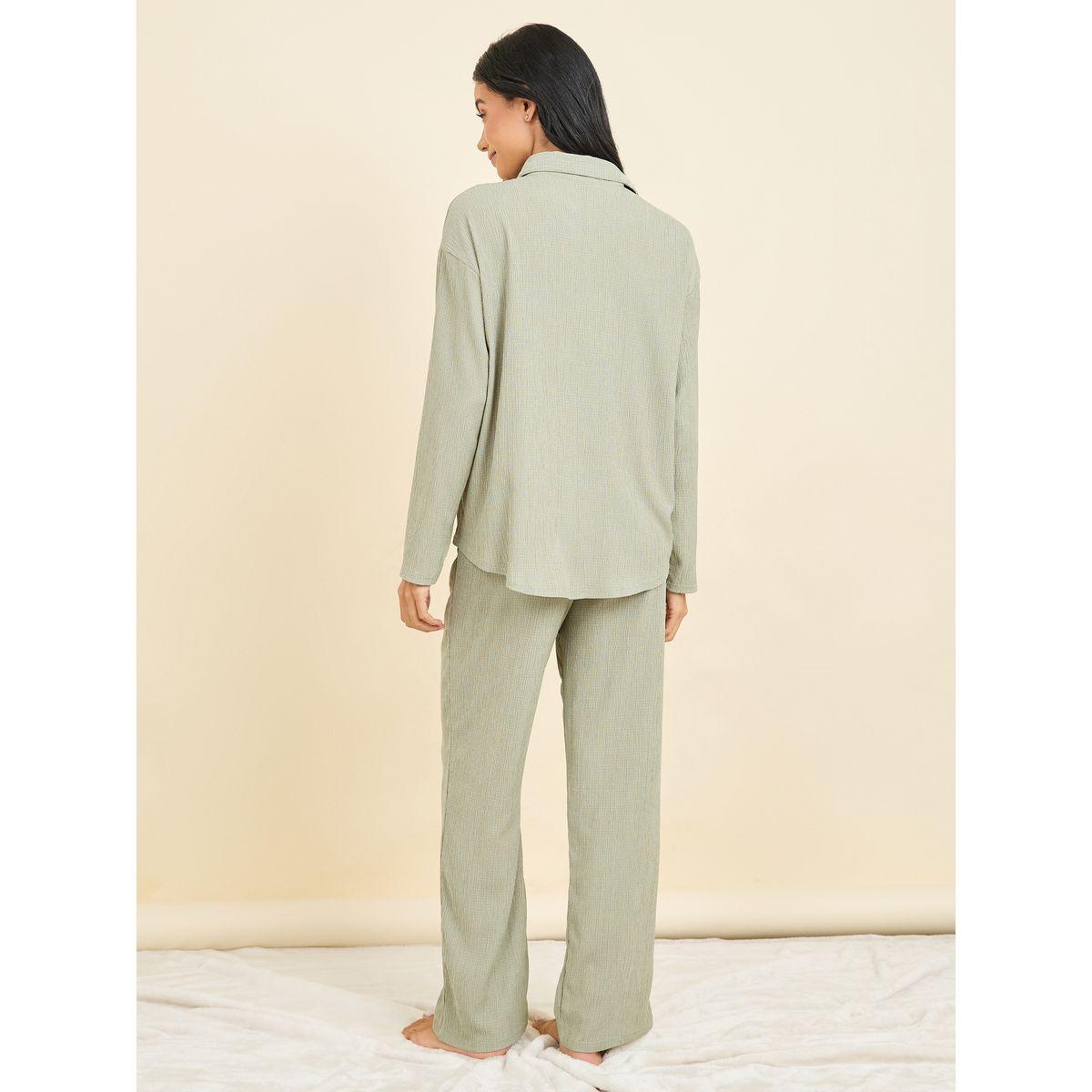 طقم من بنطال بيجاما وبلوزة طويلة-women-clothing-nightwear-pyjamas-longsets-image-6